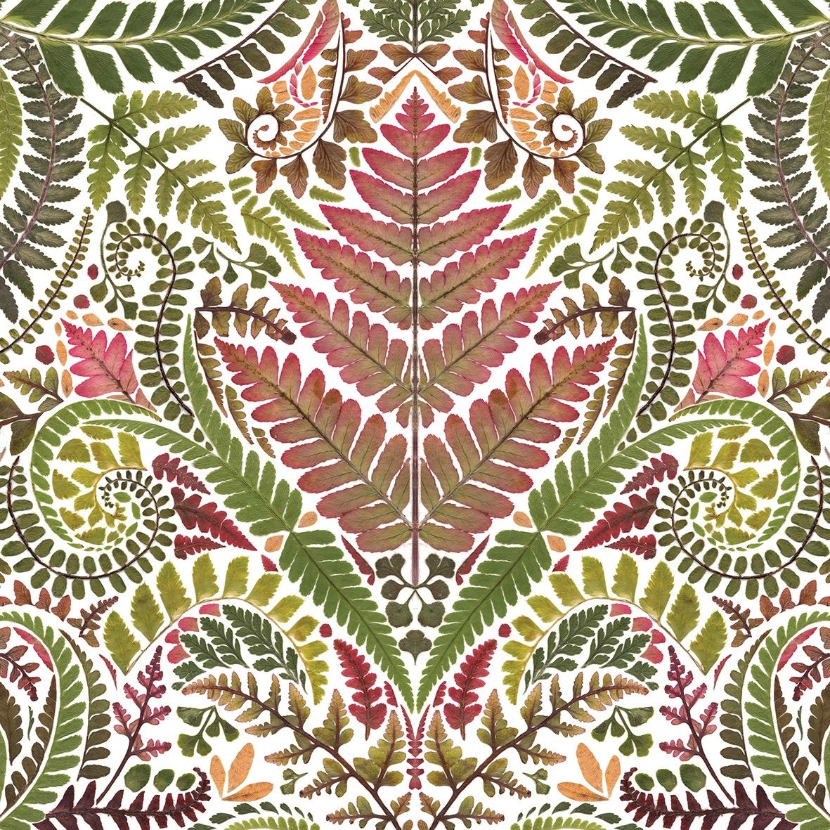 4 x Paper Napkins - Green Leaves - Ideal for Decoupage / Napkin Art