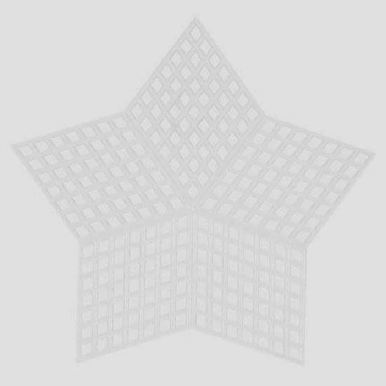 Darcie 9cm Plastic Canvas Stars - Pack of 10