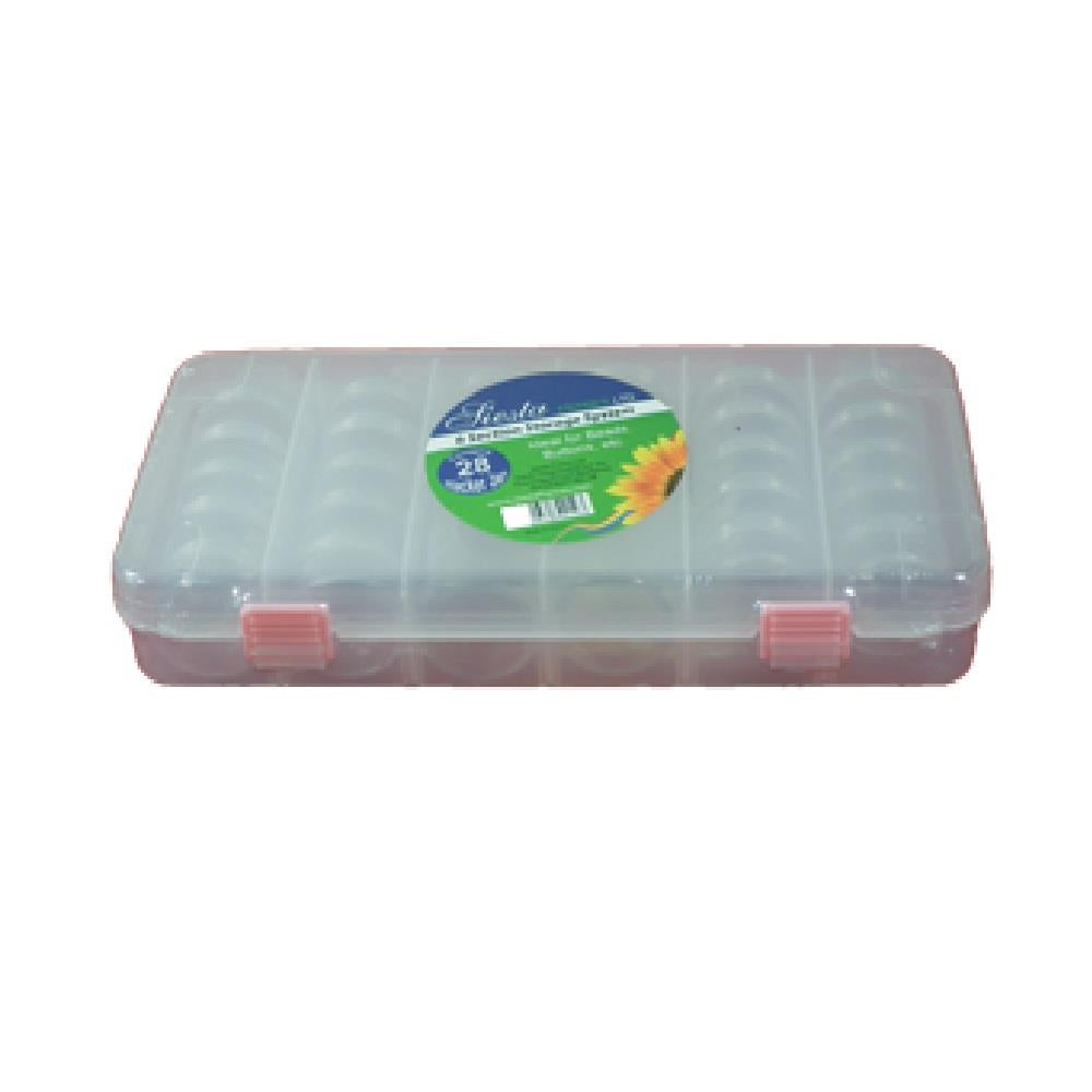 Siesta Bead Storage Organiser with 6 Medium Stackers - A Total of 28 Pots