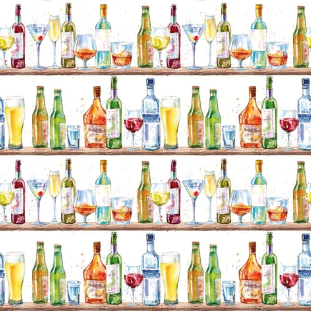 Ti-Flair Pack of 20 Paper Napkins / Serviettes - Cocktail Bar - 33cm x 33cm - 3 Ply