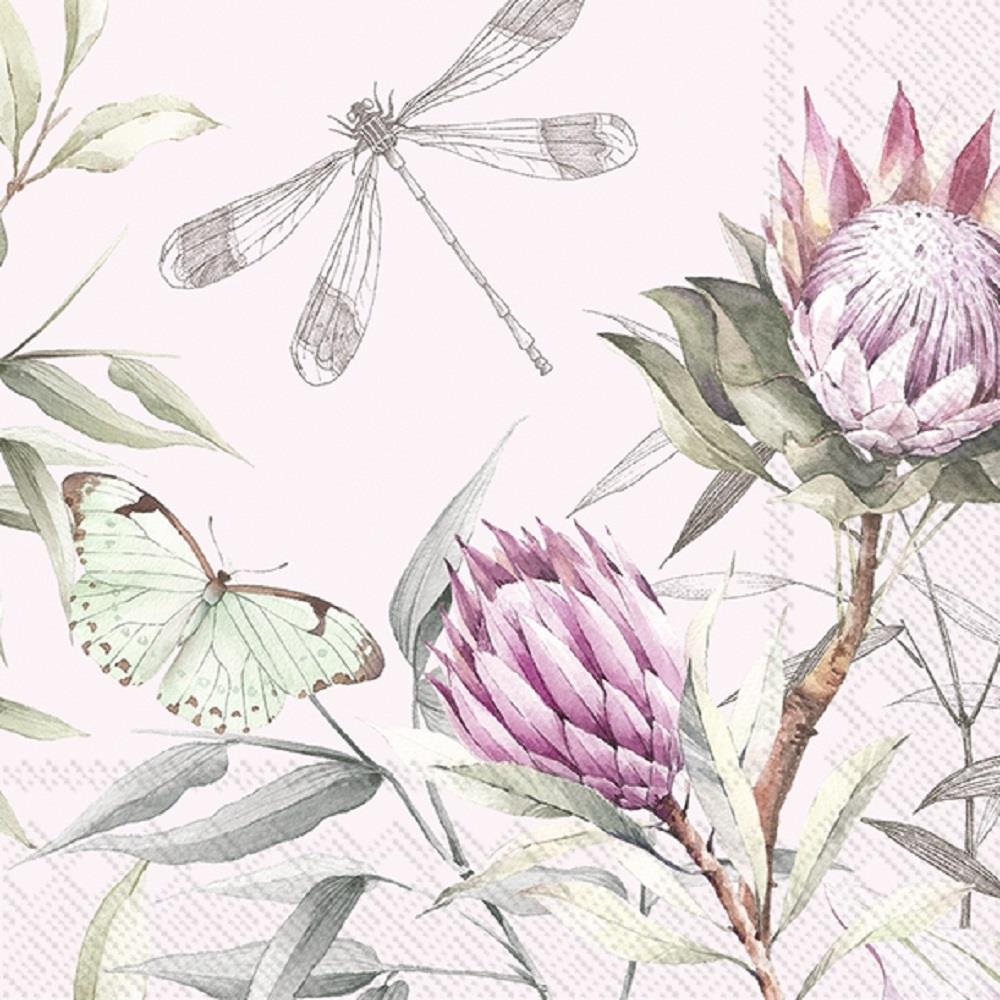4 x Paper Napkins - Layana Rose - Ideal for Decoupage / Napkin Art