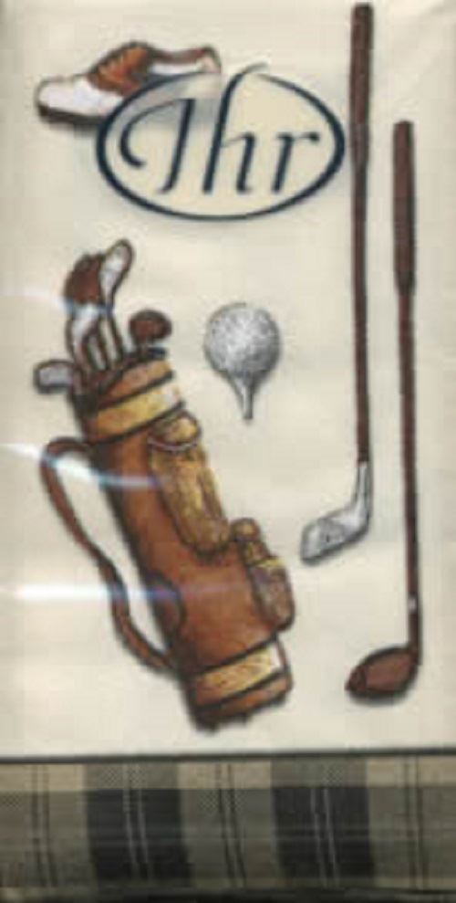 Golf Classics - Novelty Paper Tissues Handbag / Pocket Sized