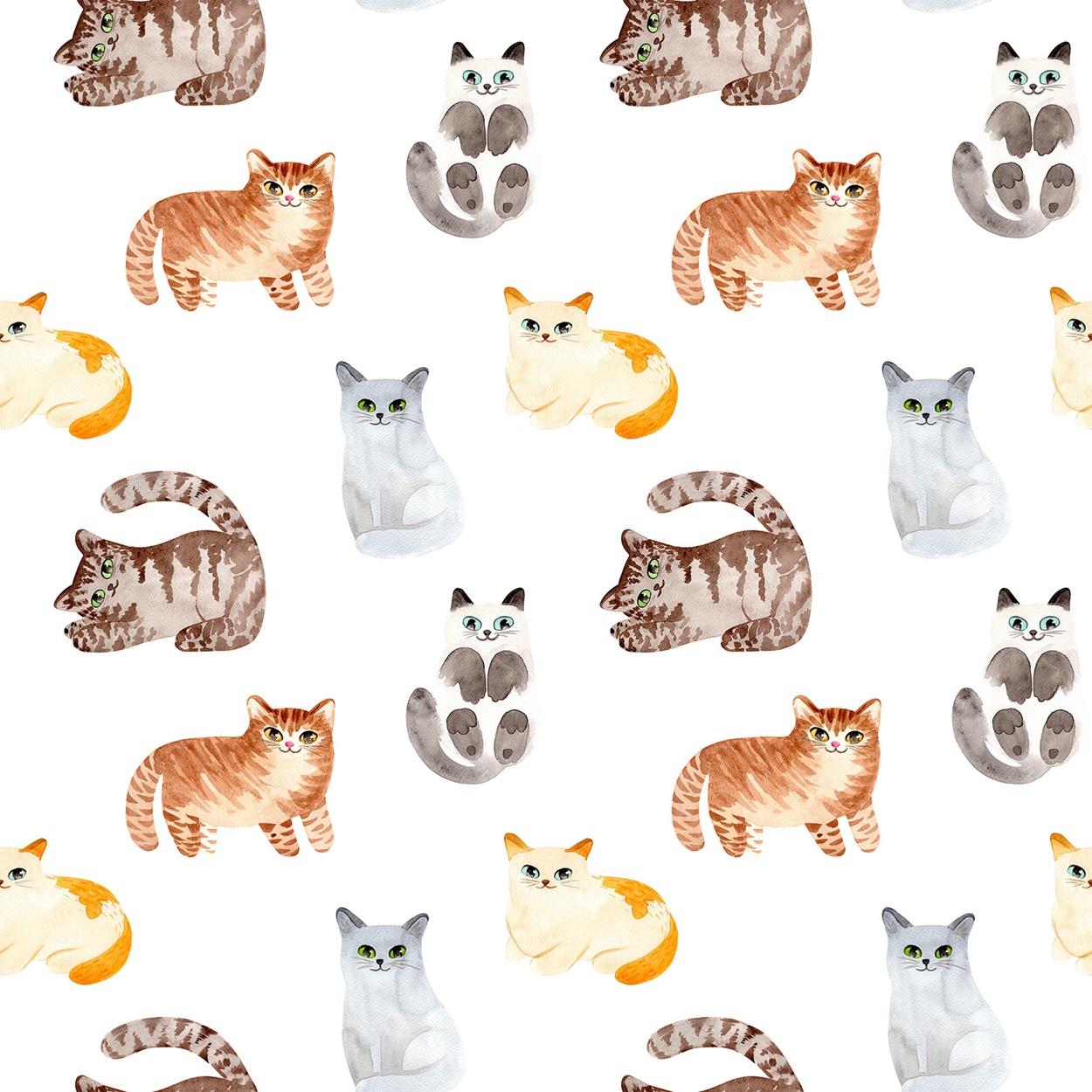 4 x Paper Napkins - Cat Love - Ideal for Decoupage / Napkin Art