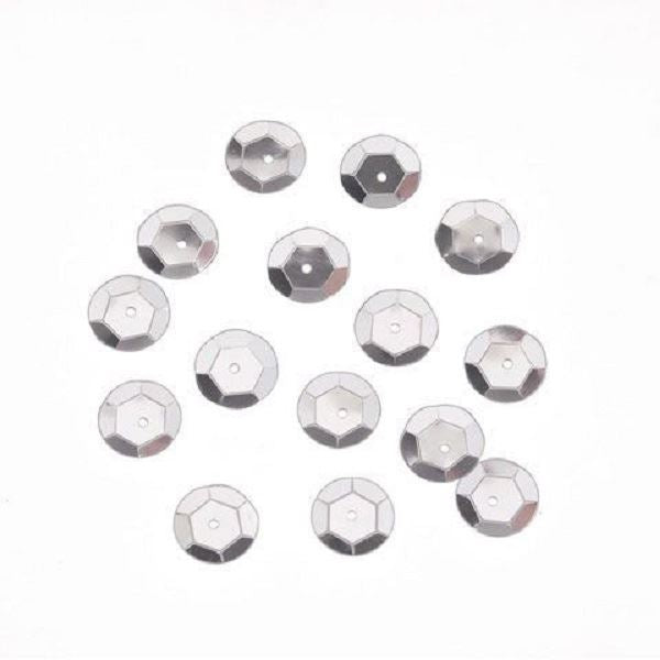 Darice 5mm Cupped Sequins 5g Bag Approx 800 - Silver