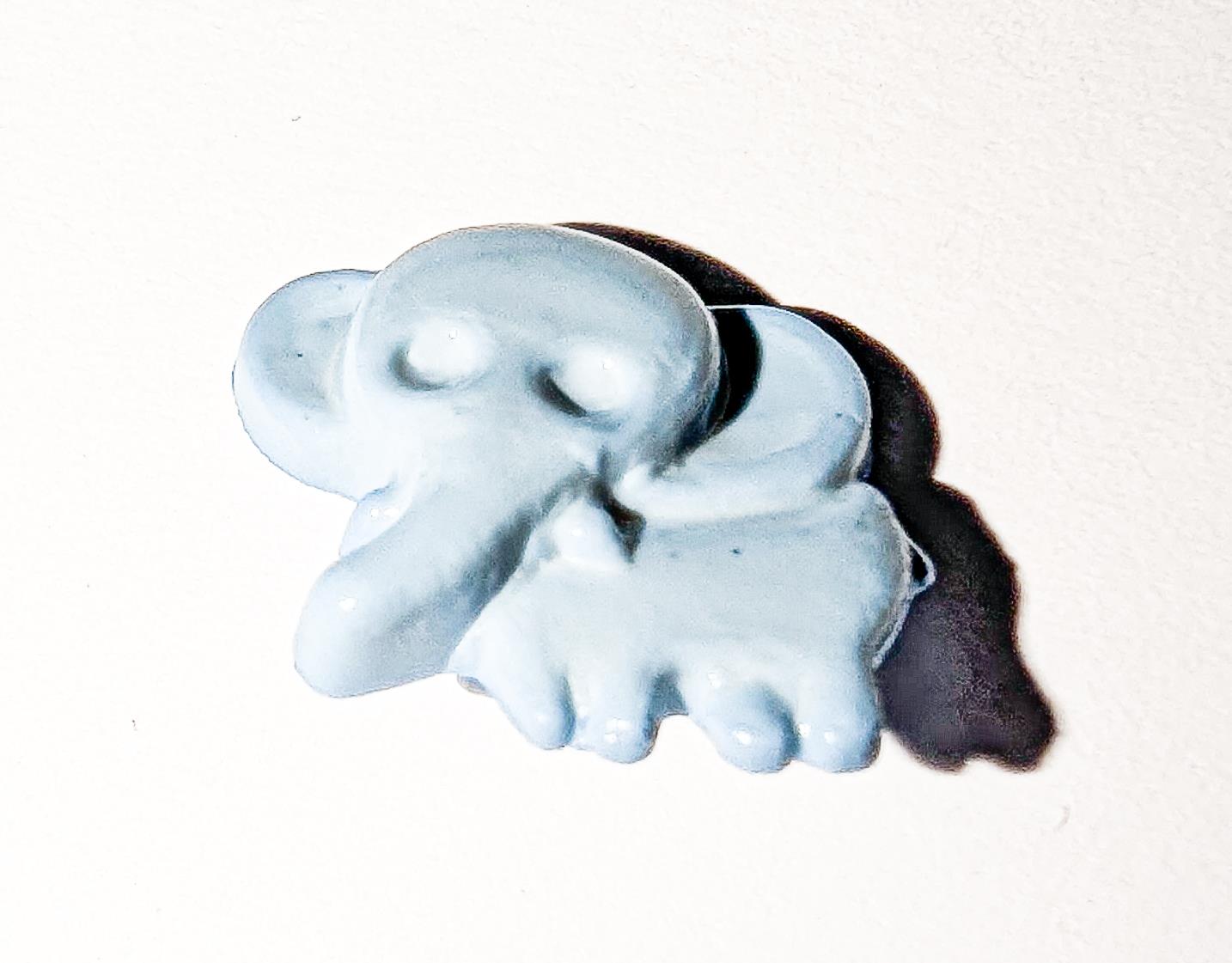 Pack of 10 Baby Blue Elephant Buttons 15mm x 13mm with shank