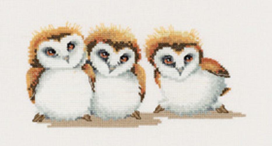 Heritage Crafts Cross Stitch Kit - Three Little Maids (Aida)