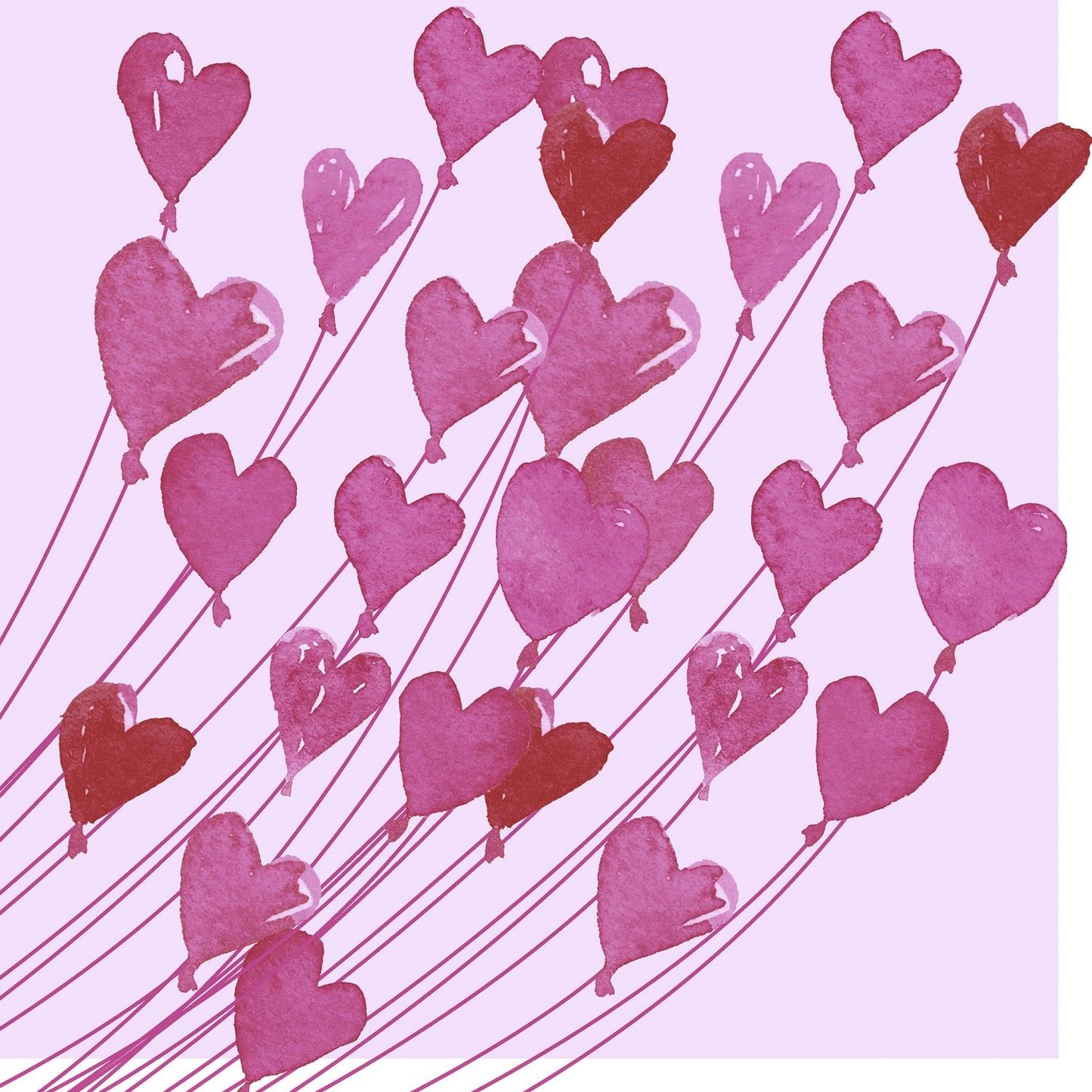 4 x Paper Napkins - Love - Ideal for Decoupage / Napkin Art