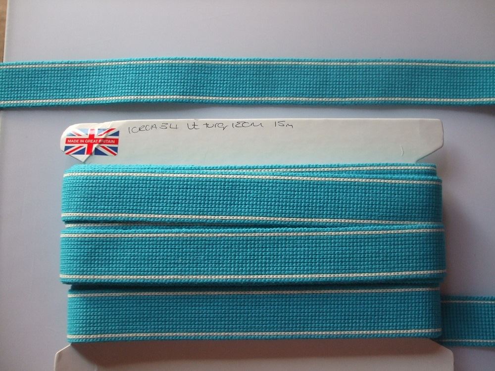 Webbing 34mm Cotton with Stripe Detail - Ideal for Bag Straps