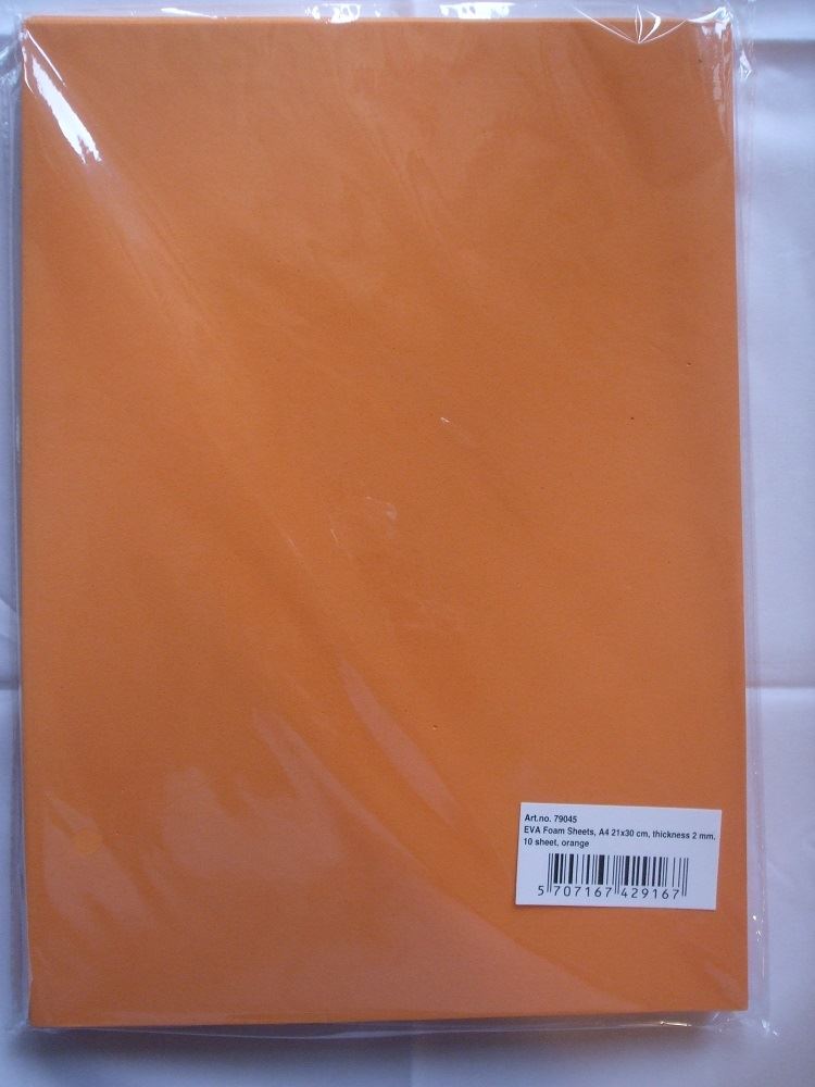 Creativ EVA Foam Sheets - Pack of 10 Sheets - 21cm x 30cm x 2mm - Choice Of Colours