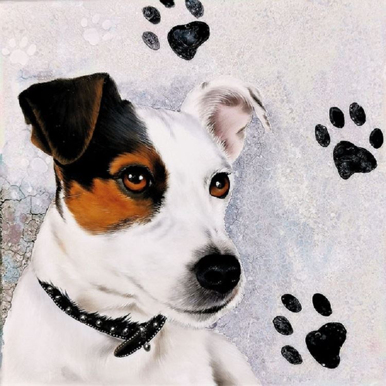 4 x Paper Napkins - Jack Russell - Ideal for Decoupage / Napkin Art