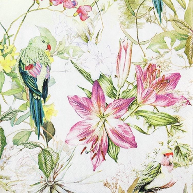 4 x Paper Napkins - Flora & Fauna - Ideal for Decoupage / Napkin Art