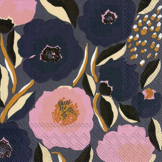 4 x Paper Napkins - Rose Blue - Ideal for Decoupage / Napkin Art