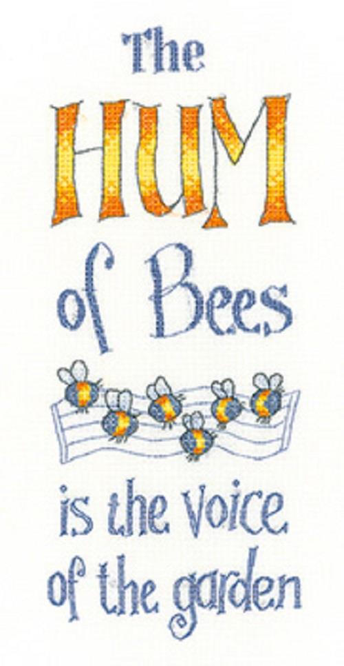 Heritage Crafts Cross Stitch Kit - The Hum of Bees  (Aida)