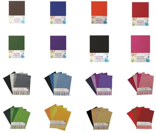 Dovecraft Felt & Foam Assorted Packs 8 Sheets, 4 Colours