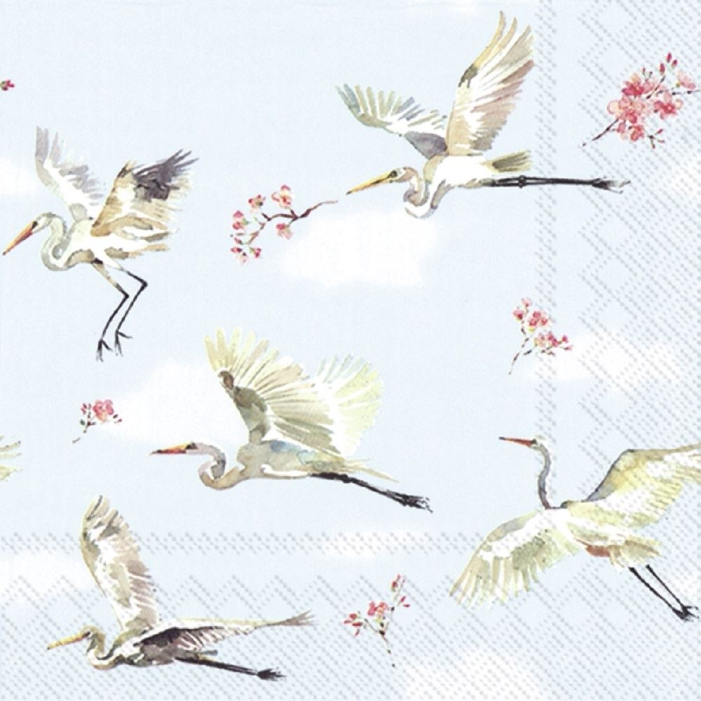 4 x Paper Napkins - Spring Flight - Ideal for Decoupage / Napkin Art