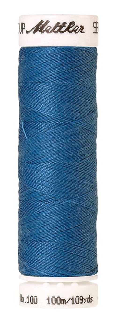 Mettler Seralon Universal 100m Sewing Thread Mostly Purples Blues