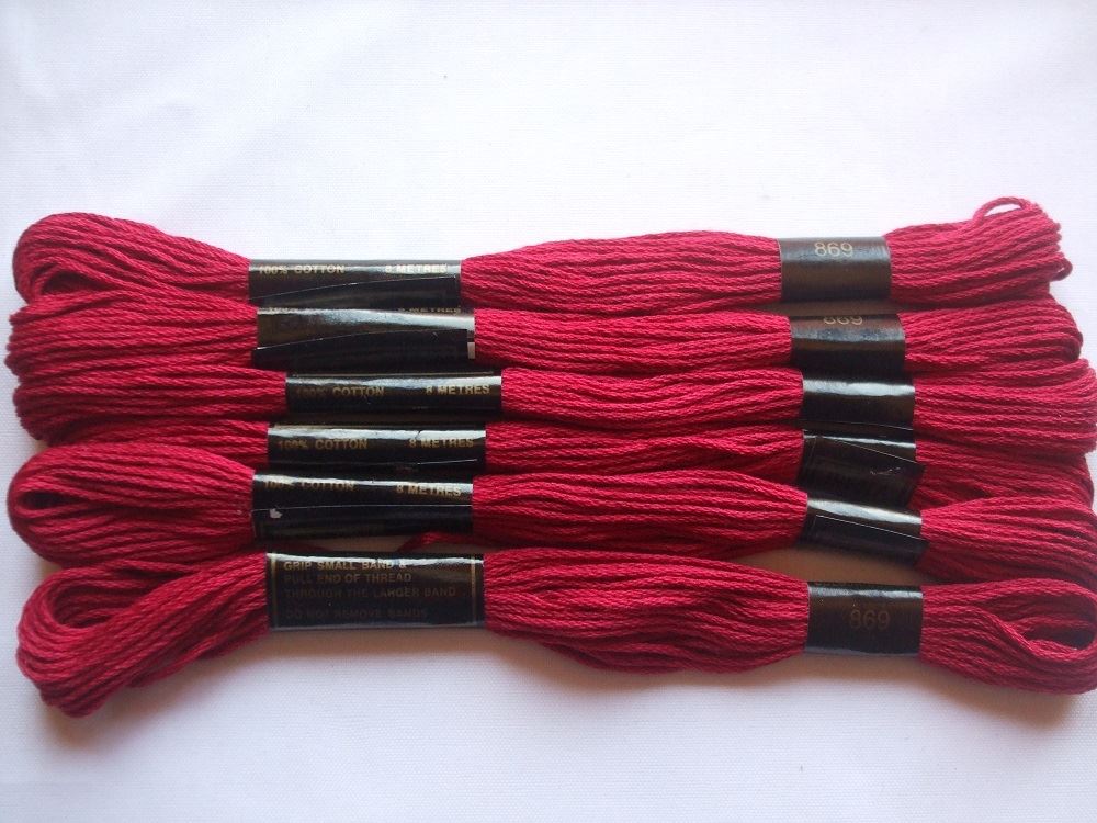 Trebla Embroidery Thread - 6 Skeins 8m each