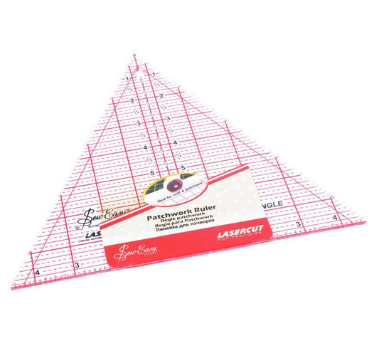 Sew Easy Patchwork Quilting 60 degree Triangle 8 x 9.25 in Template -NL4174