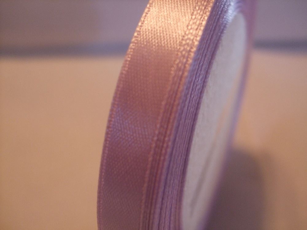 Satin Ribbon Roll - 10mm Wide - 25 Yards (22 Metres) - Lavender