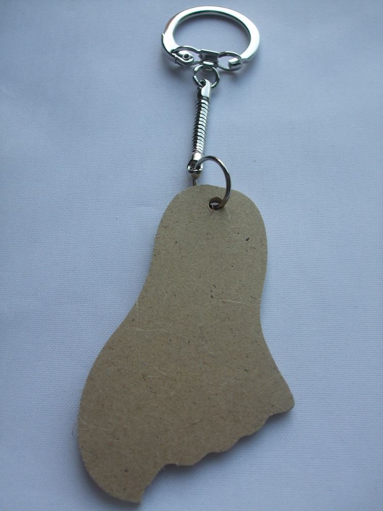 MDF Wooden Keyring For Decoration - Foot Shaped