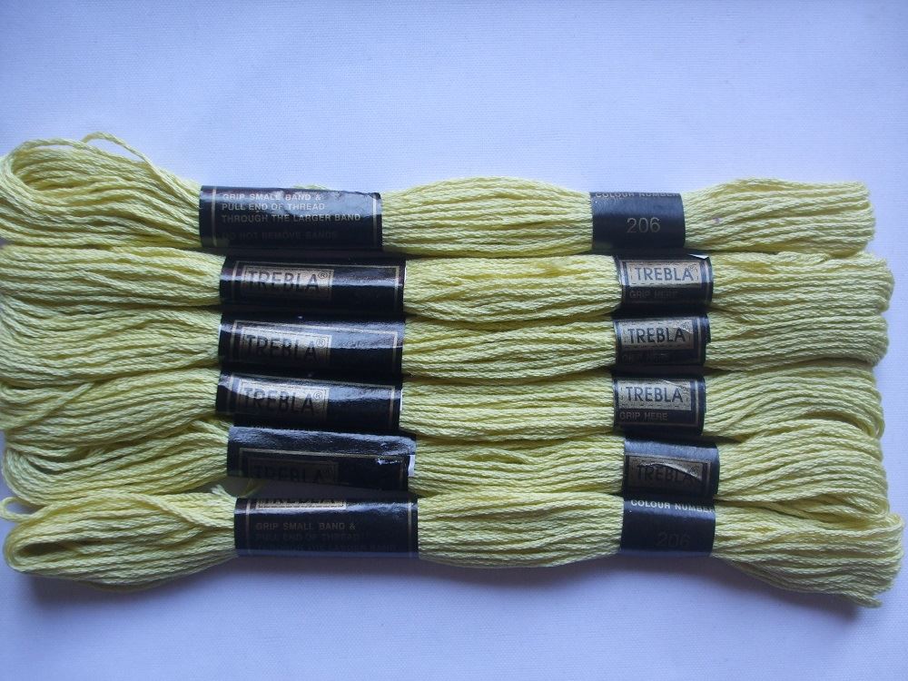 Trebla Embroidery Thread - 6 Skeins 8m each