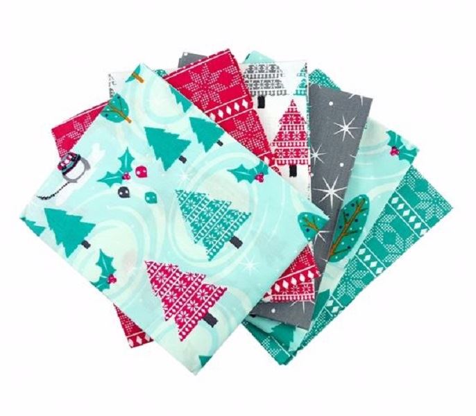 Fat Quarter Bundle - 100% Cotton - Winter Wonderland - Pack of 6