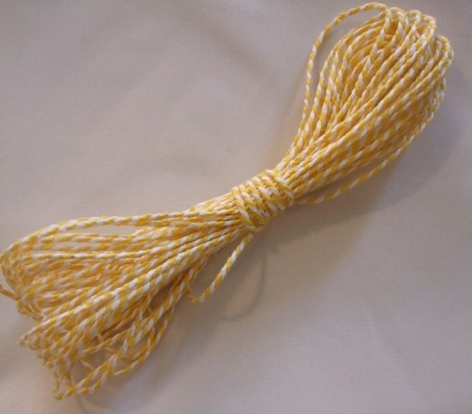 10m of Candy Striped Bakers Twine - Large Range of Colours