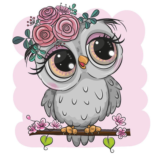 4 x Paper Napkins - Cartoon Owl - Ideal for Decoupage / Napkin Art
