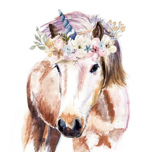 4 x Paper Napkins - Pretty Unicorn - Ideal for Decoupage / Napkin Art