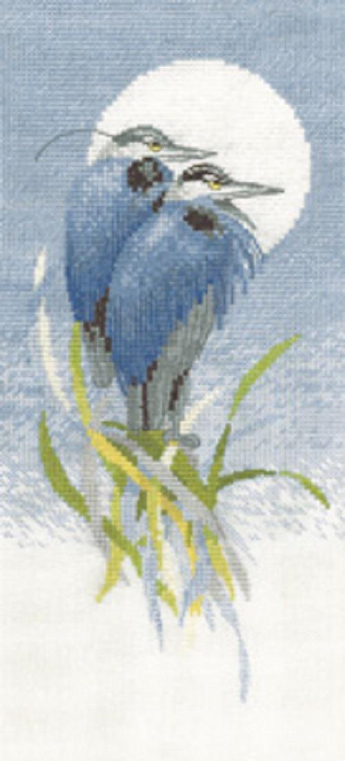 Heritage Crafts Cross Stitch Kit - Moon Watchers (Aida)