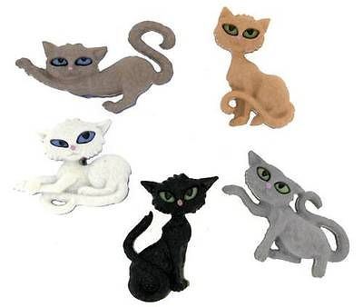 Nine Lives Cat - Dress It Up Novelty Craft Buttons