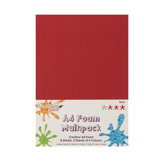 Dovecraft Felt & Foam Assorted Packs 8 Sheets, 4 Colours