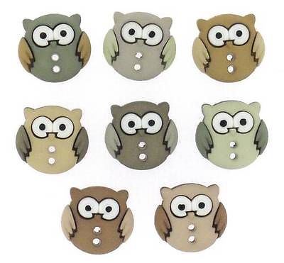 Sew Cute Owls - Dress It Up Novelty Craft Buttons