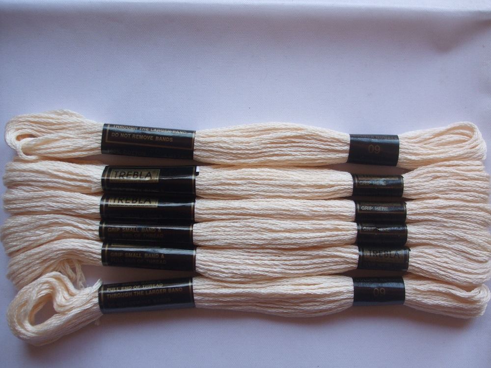 Trebla Embroidery Thread - 6 Skeins 8m each