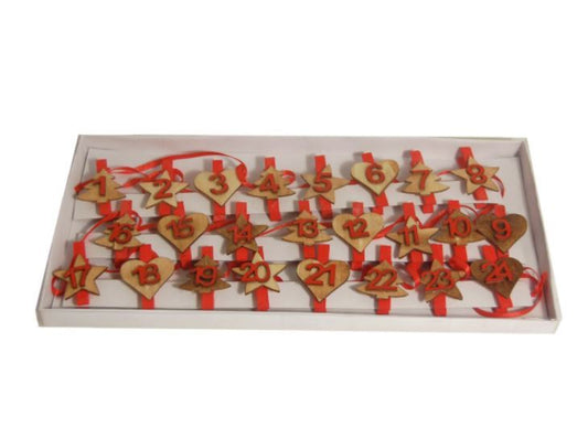 Craft For Occasions "Craft For Christmas" Embellishments - Pack of 24 Pegs - C1598