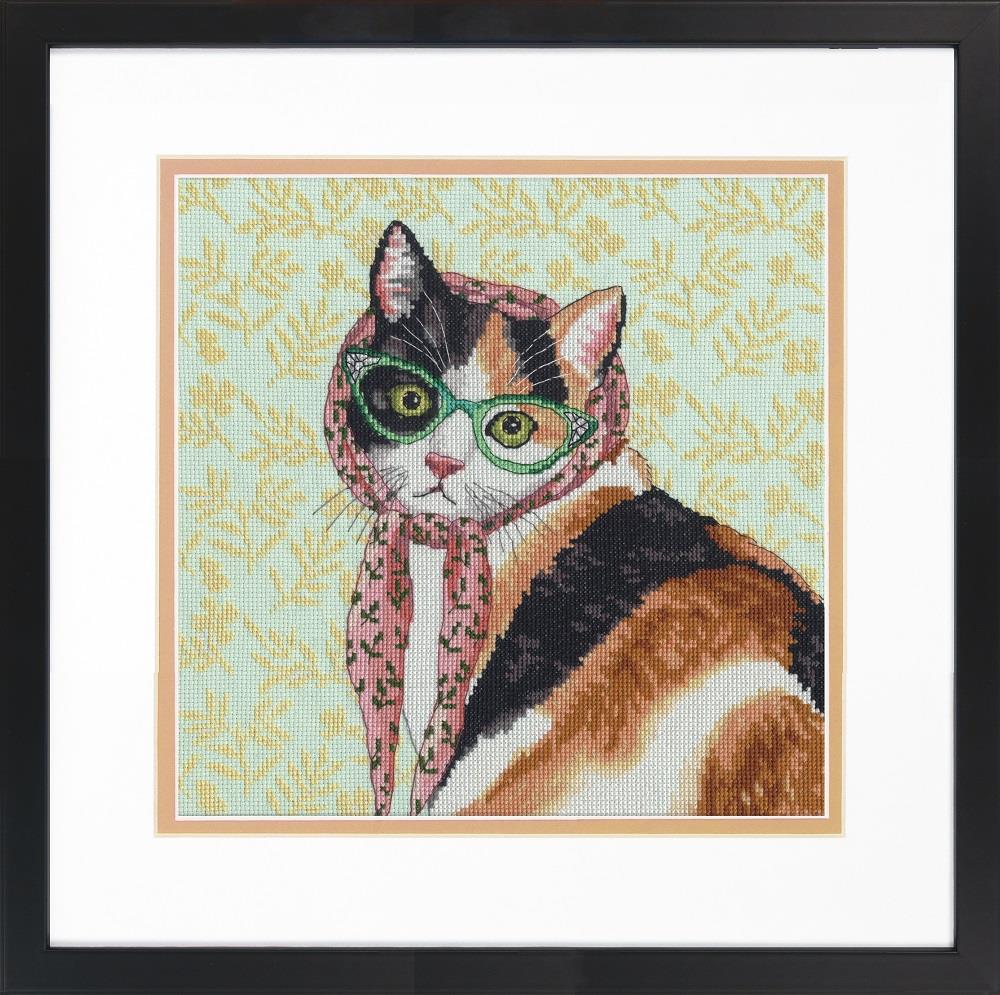 Dimensions Counted Cross Stitch Kit. Mama Cat