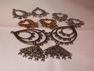 Chandeliers - Earrings / Necklace - 10 Supplied 2 each of 5 designs