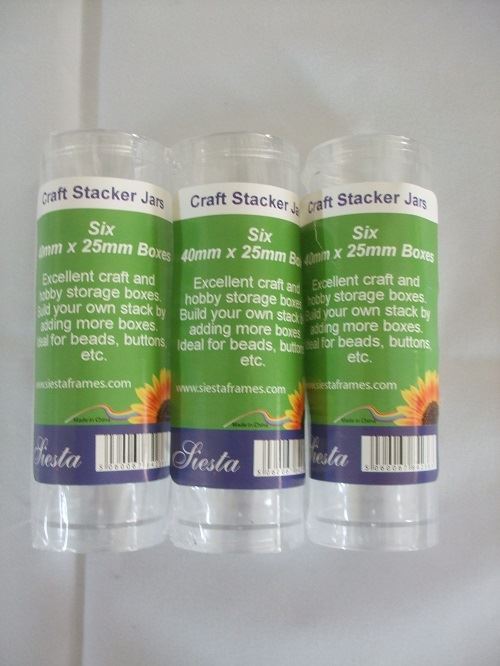 Siesta Stackable Pots x 3 - 40mm Diameter x 6 Pots