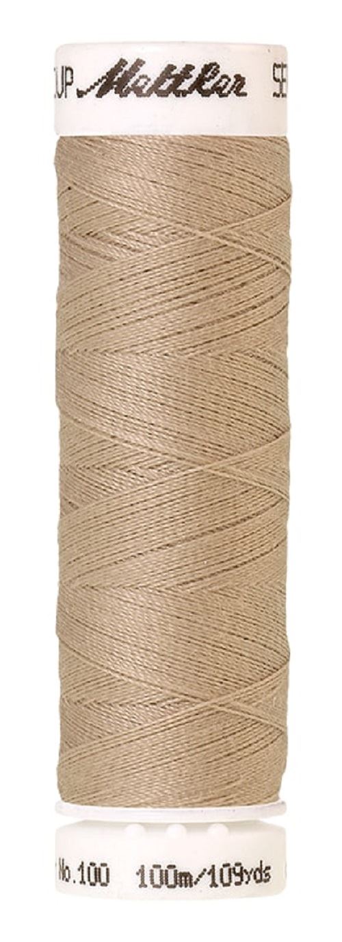 Mettler Seralon Universal 100m Sewing Thread Mostly Browns