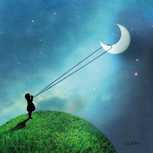 4 x Paper Napkins - Chasing the Moon - Ideal for Decoupage / Napkin Art