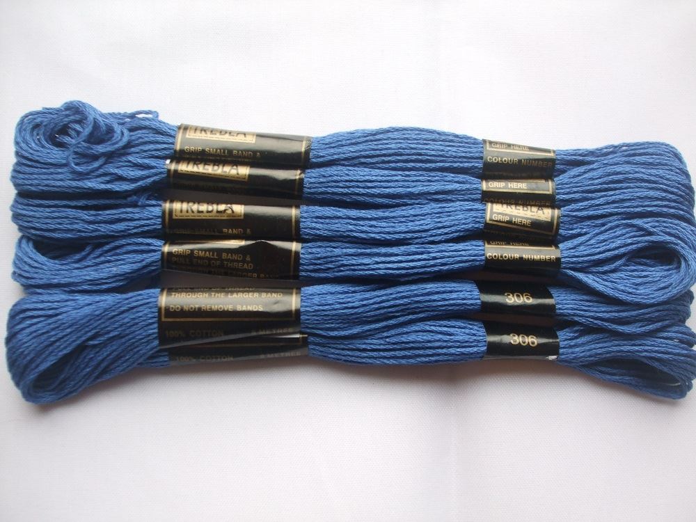 Trebla Embroidery Thread - 6 Skeins 8m each