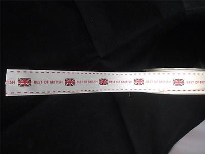 2m of Berisfords "Best of British" Ribbon -25mm wide