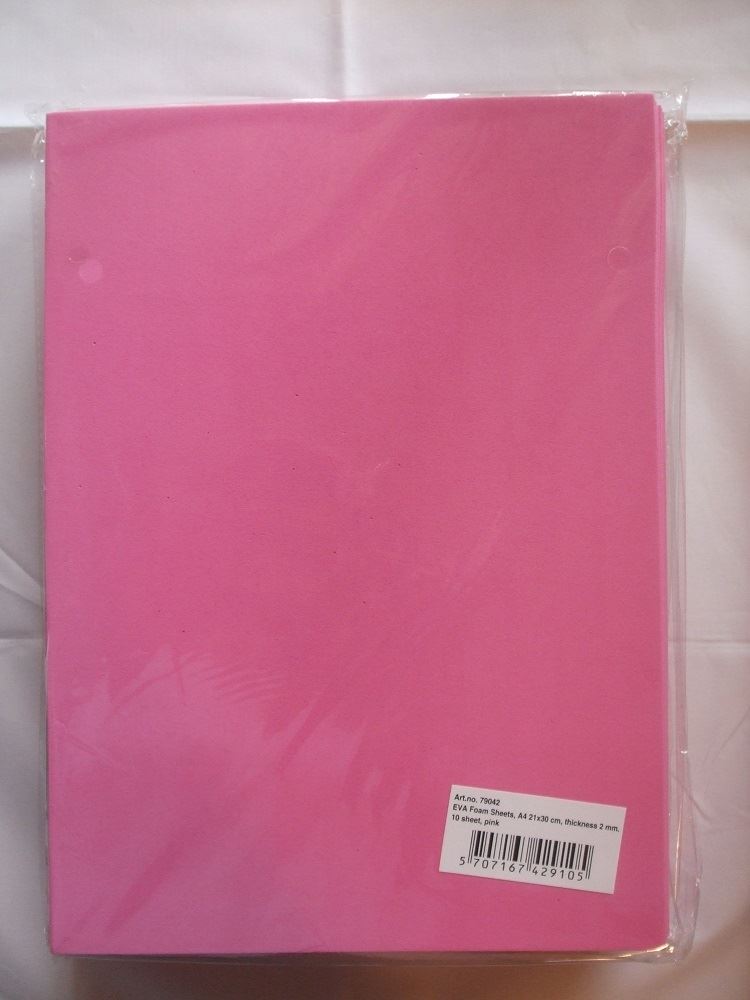 Creativ EVA Foam Sheets - Pack of 10 Sheets - 21cm x 30cm x 2mm - Choice Of Colours