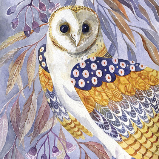 4 x Paper Napkins - Athena Owl - Ideal for Decoupage / Napkin Art