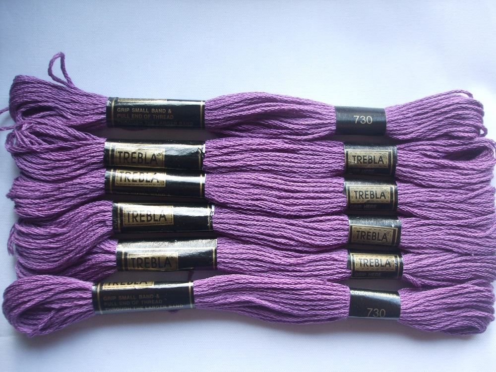 Trebla Embroidery Thread - 6 Skeins 8m each