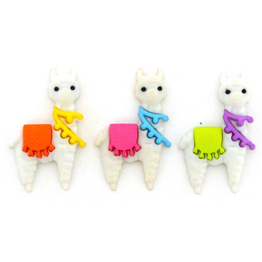 Who's Your LLama - Novelty Craft Embellishment Buttons by Dress It Up