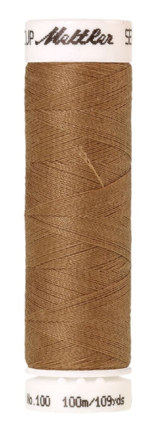 Mettler Seralon Universal 100m Sewing Thread Mostly Browns