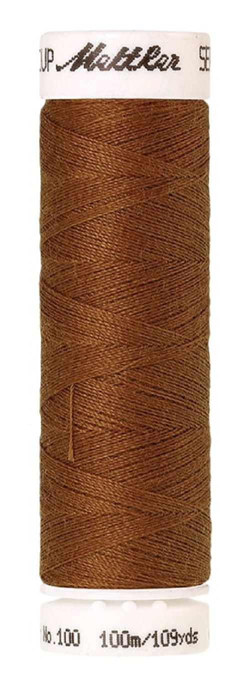 Mettler Seralon Universal 100m Sewing Thread Mostly Browns