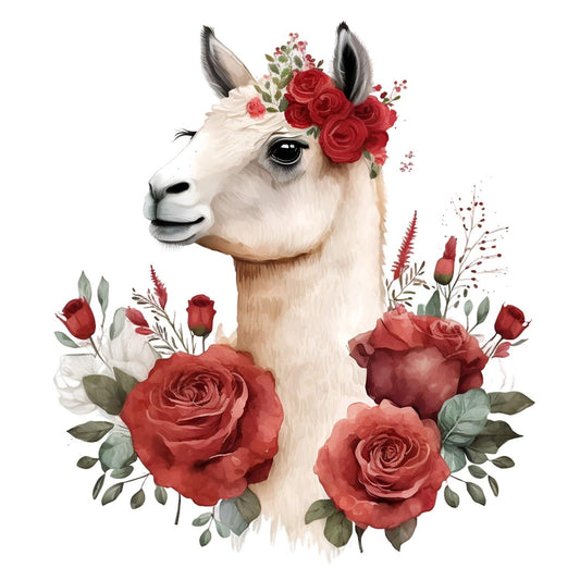 4 x Paper Napkins - Mrs Llama - Ideal for Decoupage / Napkin Art