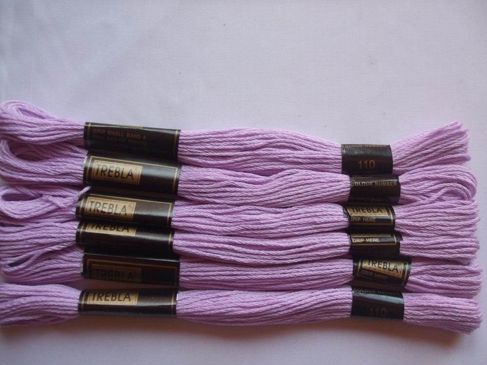 Trebla Embroidery Thread - 6 Skeins 8m each